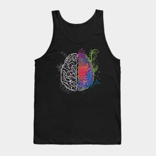 Brain Left Right Art Physical Tank Top